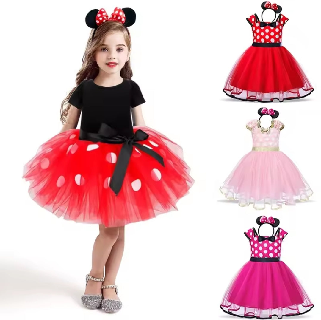 Minnie Mouse Costume – Classic Red Dot Dress with Ears & Bow for Kids ⭐️⭐️⭐️⭐️⭐️ sold 329 - Toys world