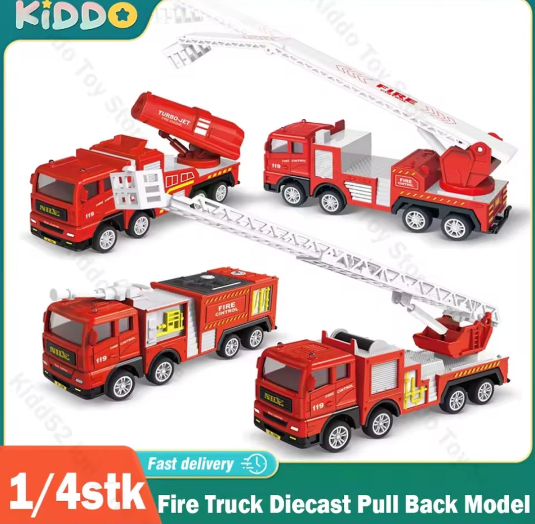 Fire Truck Toy – Interactive Lights, Sounds & Extendable Ladder for Kids available at ToysWorld