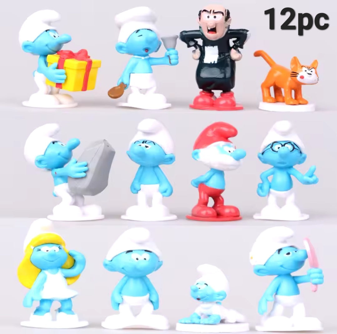 Assorted small toys set – colorful miniature figures perfect for cake decoration or playtime