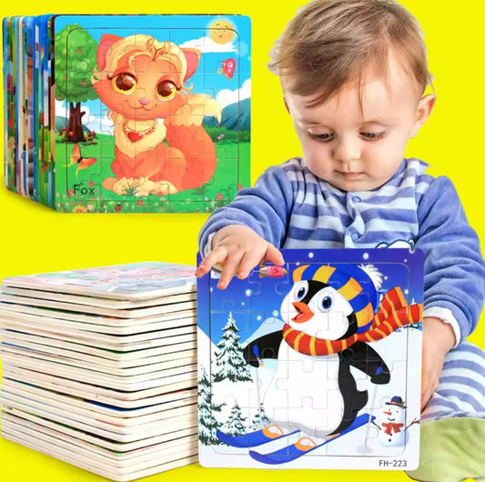 Wooden puzzle toy – colorful and educational brain teaser for kids’ cognitive development