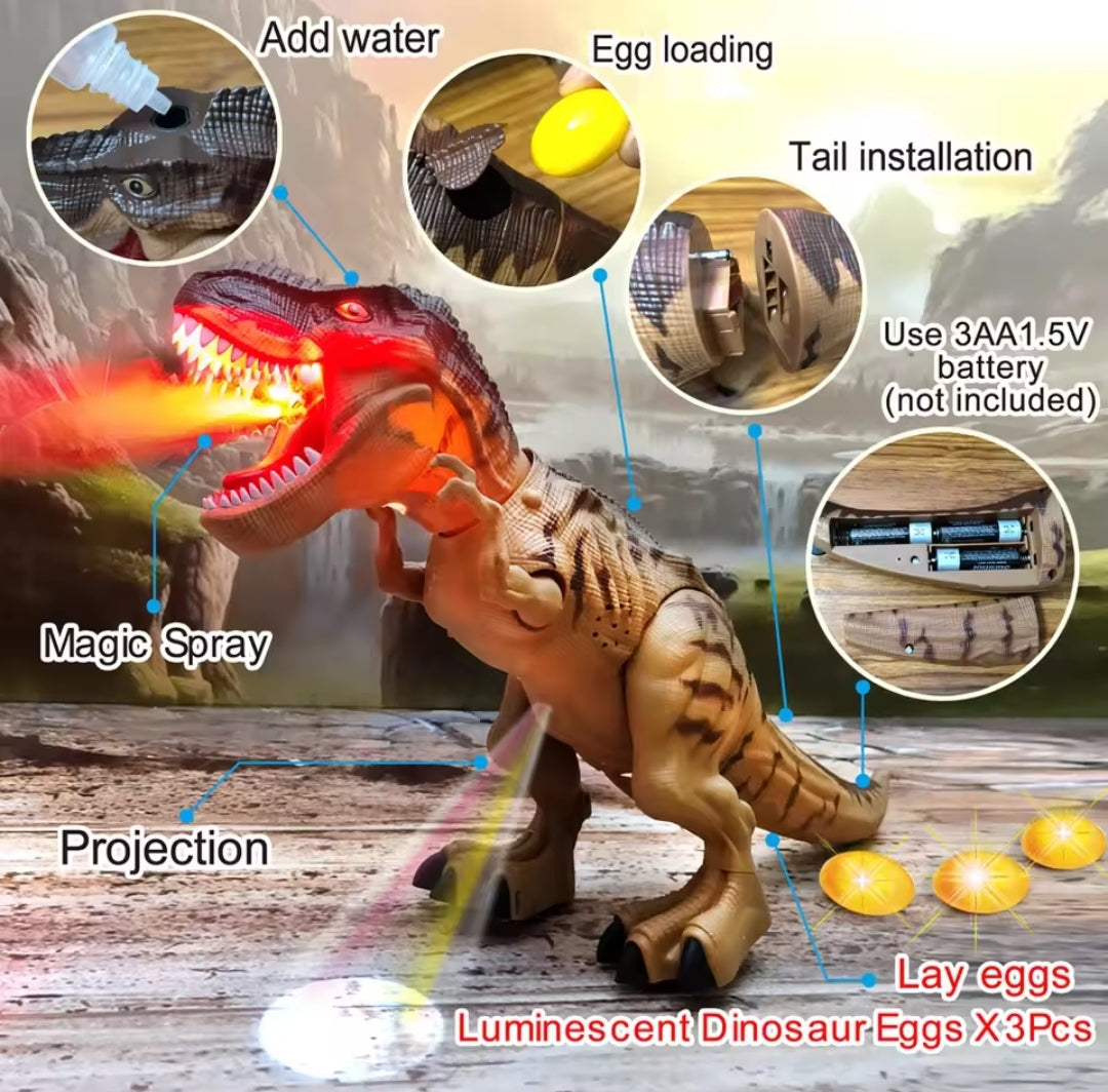 Large Dinosaur Robot Toy – Interactive Walking T-Rex with Lights, Sounds & Mist Spray ⭐️⭐️⭐️⭐️⭐️ sold 496 - Toys world