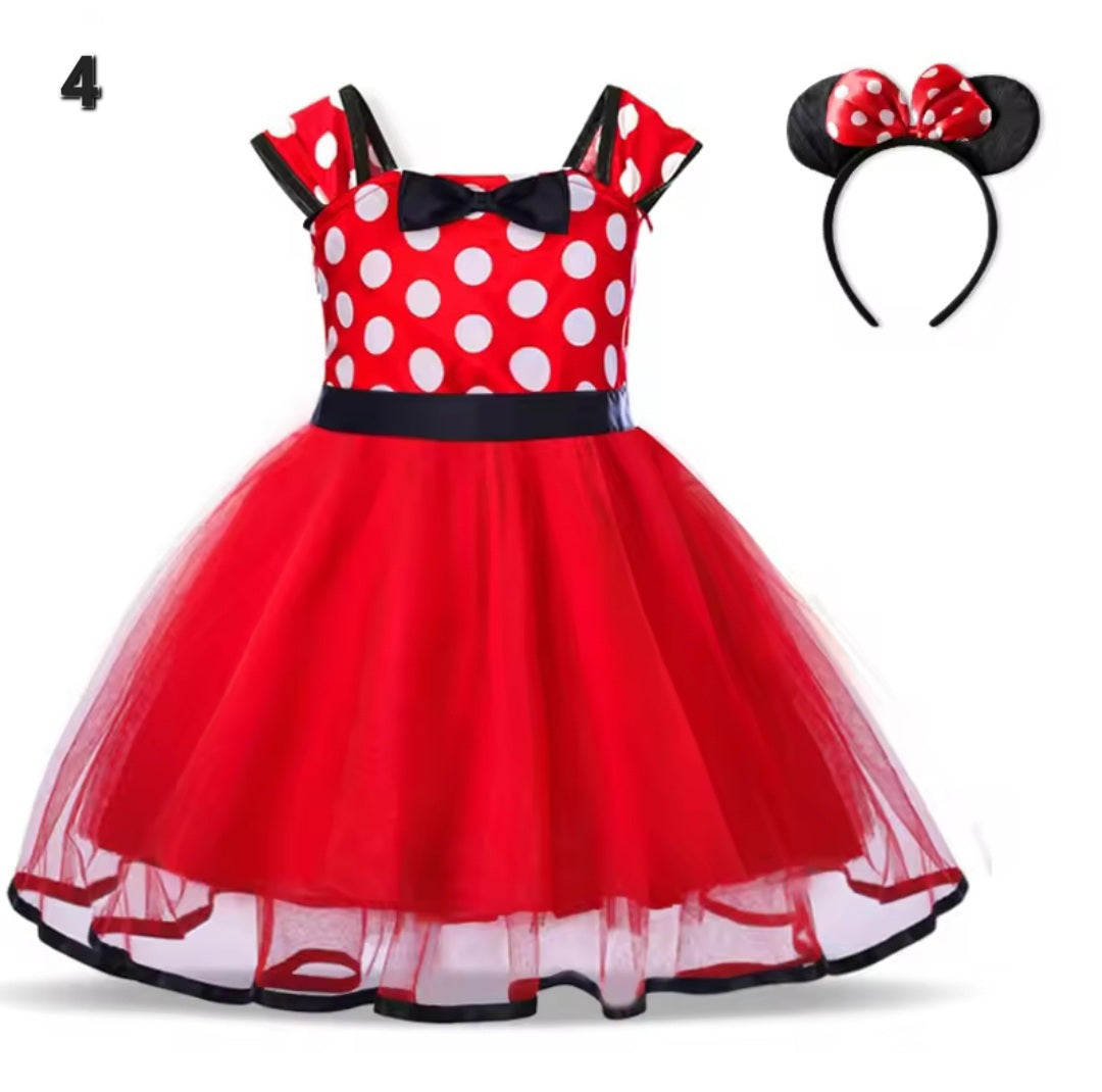 Minnie Mouse Costume – Classic Red Dot Dress with Ears & Bow for Kids ⭐️⭐️⭐️⭐️⭐️ sold 329 - Toys world