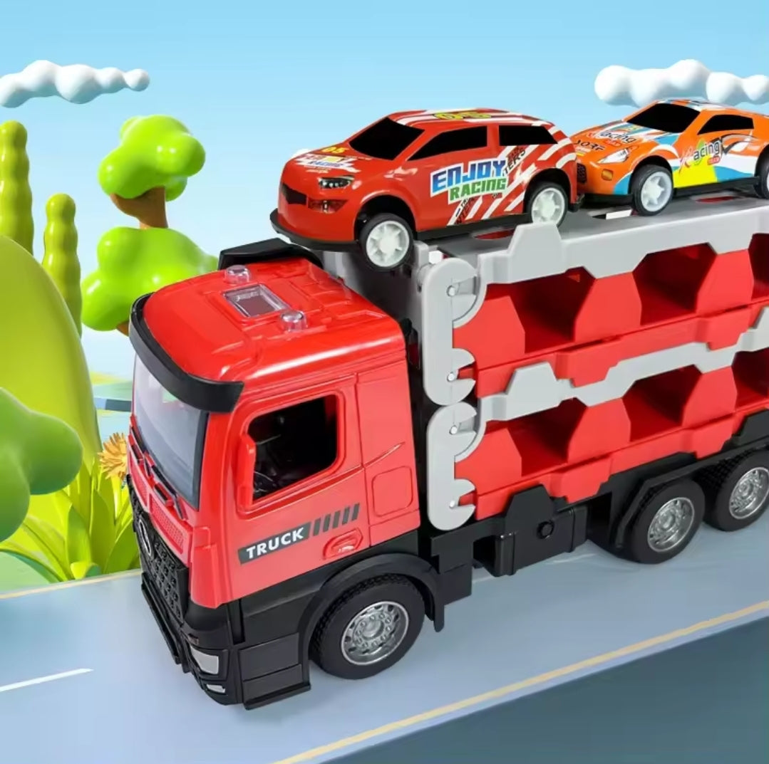Transporter truck folding racing cars ⭐️⭐️⭐️⭐️ sold 777 - Toys world
