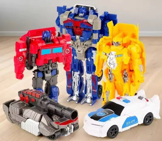 Transformers action figure – changeable robot toy that transforms into a vehicle for kids