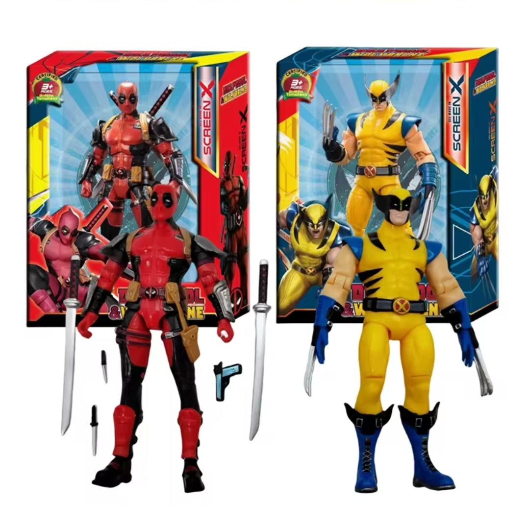 X-Man and Deadpool action figures – collectible superhero toys for Marvel fans and kids
