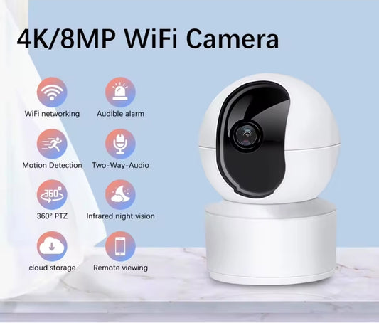 Wifi camera for parents see your kids in live 360 °           day & night