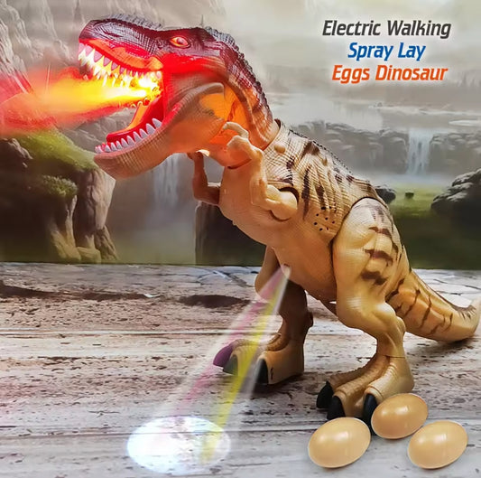 Large Dinosaur Robot Toy – Interactive Walking T-Rex with Lights, Sounds & Mist Spray available at ToysWorld